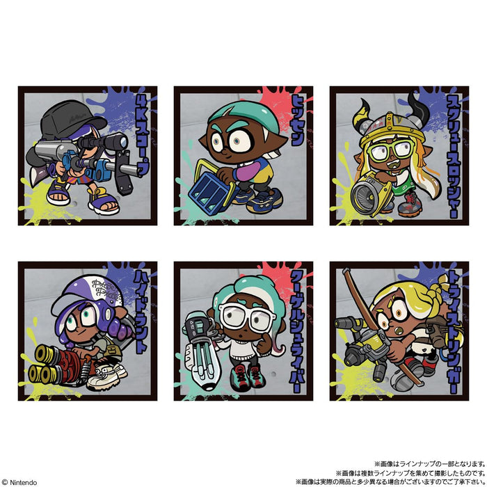 Bandai Japan Splatoon 3 Nawa Battler Seal Wafers 20 Pieces Box Candy Toy