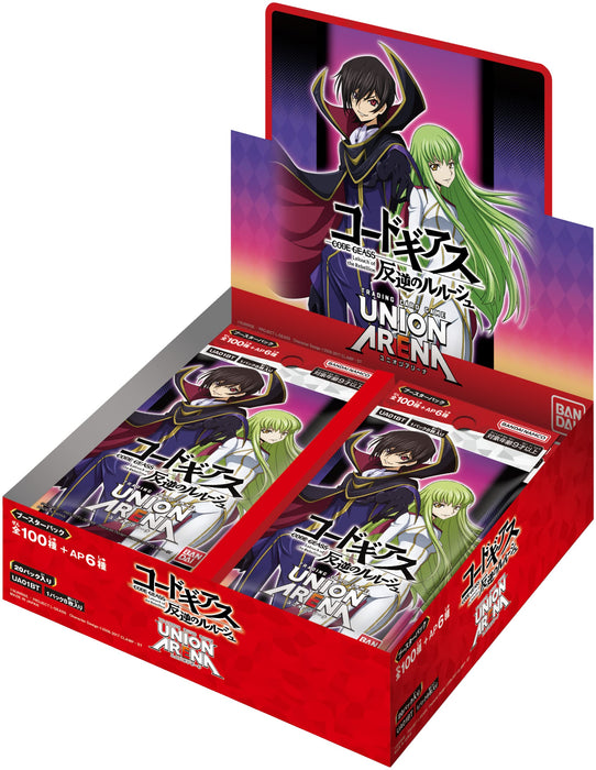 Bandai Union Arena Booster Pack Code Geass Lelouch Of The Rebellion (Box) 20 Packs [Ua01Bt]