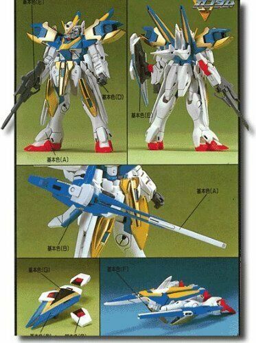 Bandai V2 Assault Gundam Hg 1/100 Plastic Model Kit - Japan Figure
