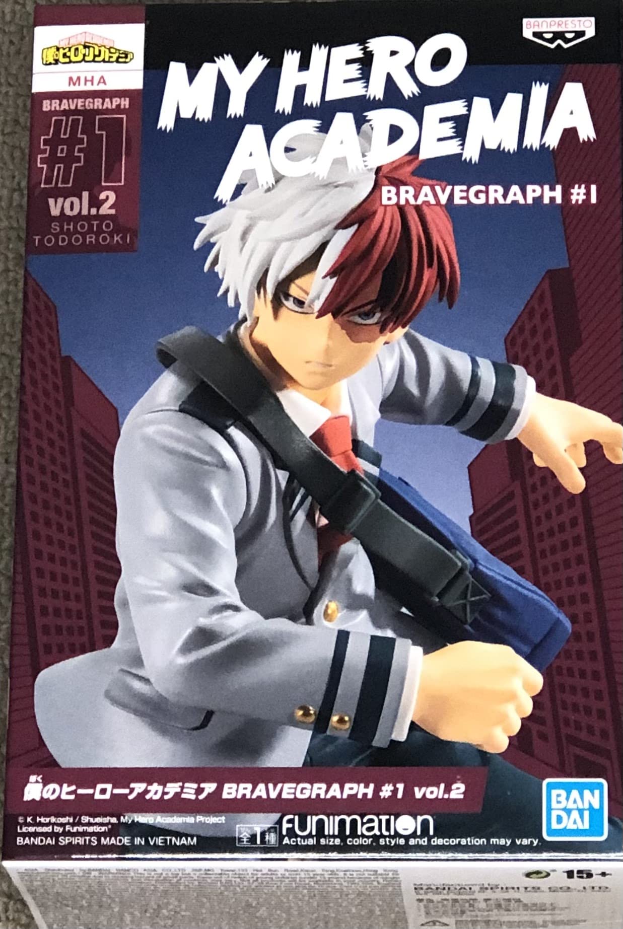 Banpresto My Hero Academia Bravegraph #1 Vol.2 Shoto Todoroki Japan