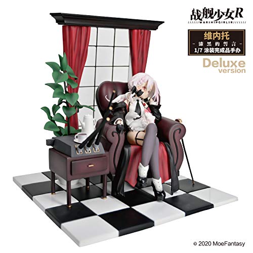 Tenbun Kadokawa Japan 1/7 Maßstab Vittorio Veneto Jet Black Oath Deluxe PVC &amp; ABS Figur