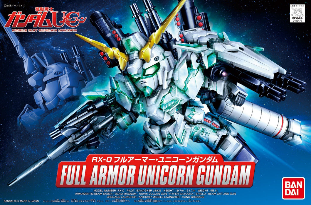 Bandai Spirits BB Senshi No.390 Armure complète Licorne Gundam