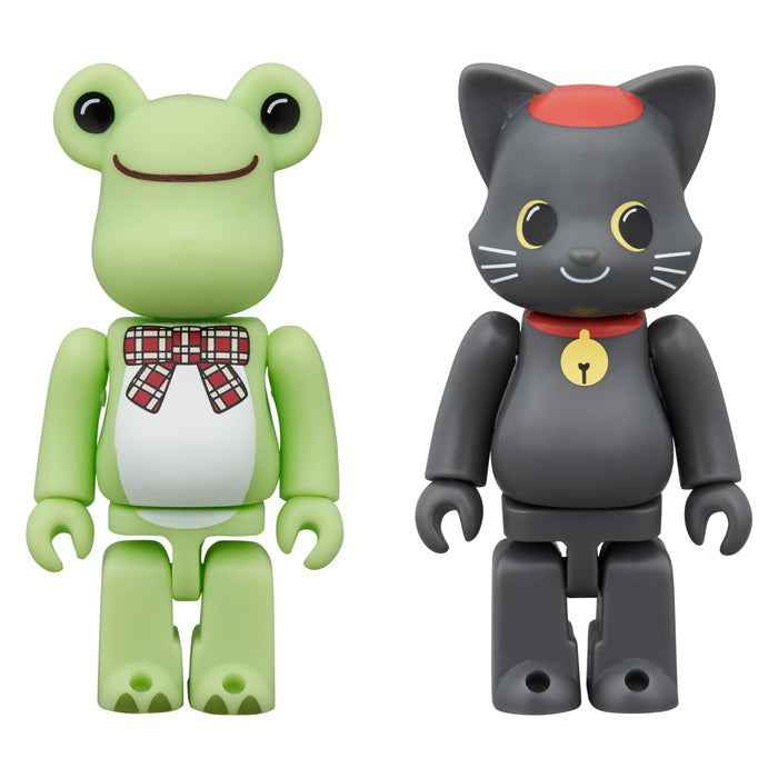 Medicom Toy Be@Rbrick Pickles Frog & Ny@Brick Black Cat Pierre 100% Set 2 70/65mm Non-Scale Figures