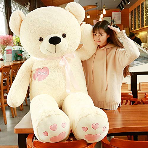 Bears'Home Plüsch Teddybär Kissen 130cm Rosa Braun