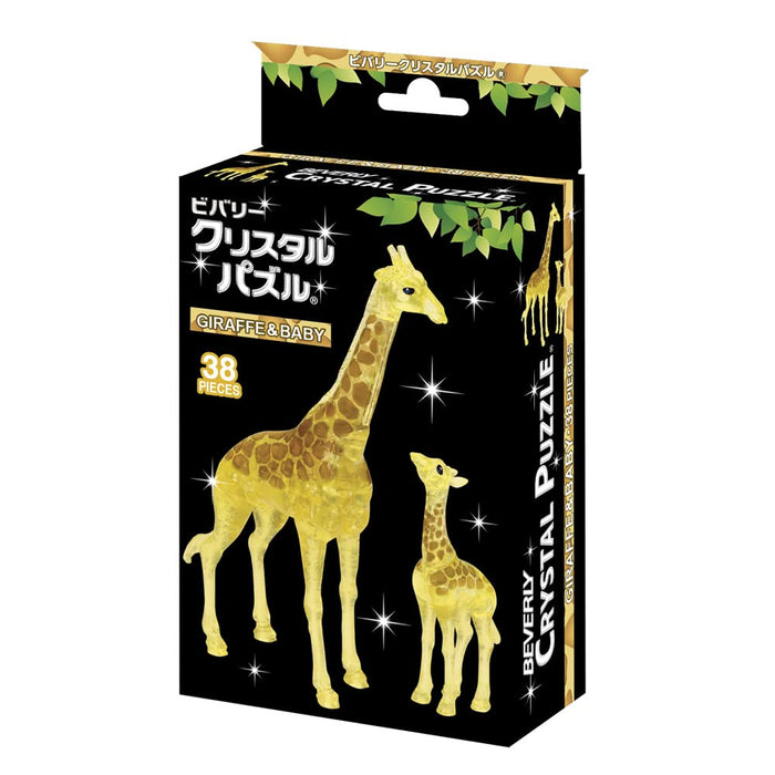 BEVERLY Bev-50278 Crystal 3D Puzzle Giraffe & Baby 38 Pieces