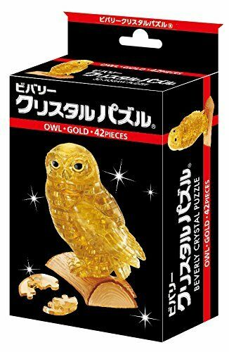 Beverly 3d Crystal Puzzle Owl Gold 50191 42 Pcs