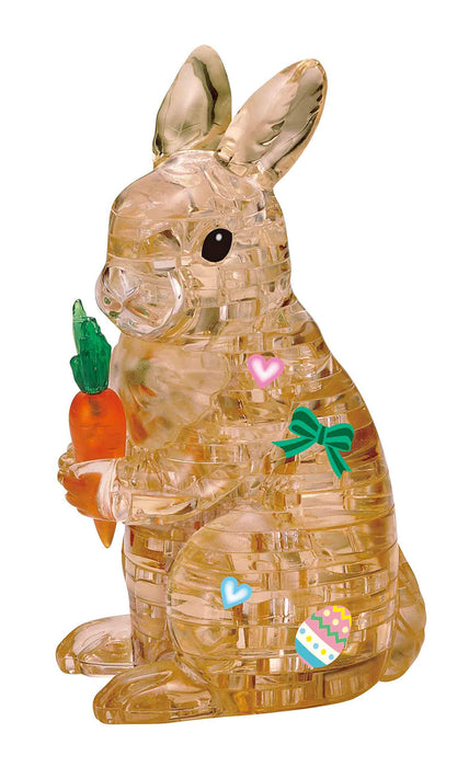 Beverly Crystal 3D Puzzle 486596 Rabbit Brown (43 Pieces) 3D Animal Jigsaw Puzzle