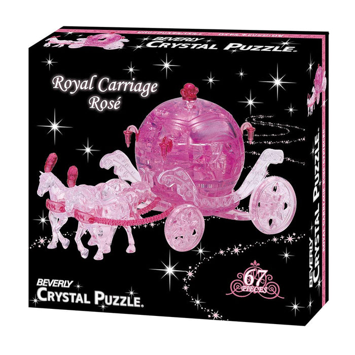 Beverly Crystal 3D Puzzle Royal Carriage Rose (67 Pieces) Crystal Jigsaw Puzzle