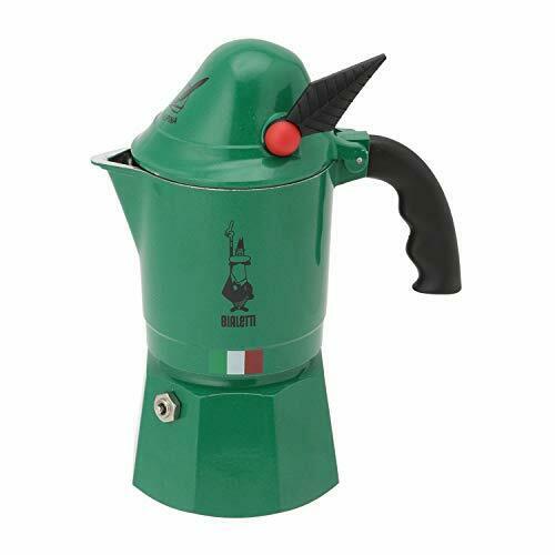 Bialetti Moka Alpina Direct Flame Type Green 3 Cups 2762 Espresso Maker - Japan Figure