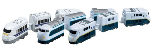 Bandai Block Rail Train Set - 700 Series 0 Series E4 Series Max