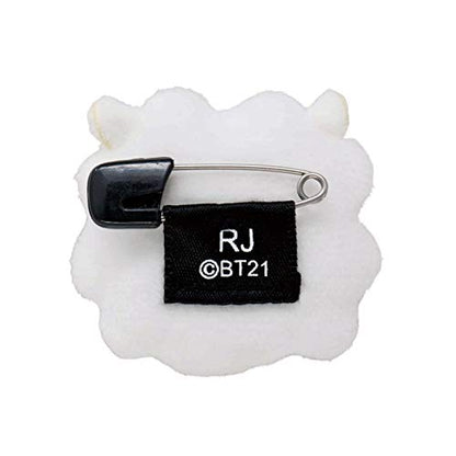 Sekiguchi BT21 RJ Plush Badge Adorable Soft Accessory- Japan Figure Store - #1 Bring To You The Best Japanese Goods