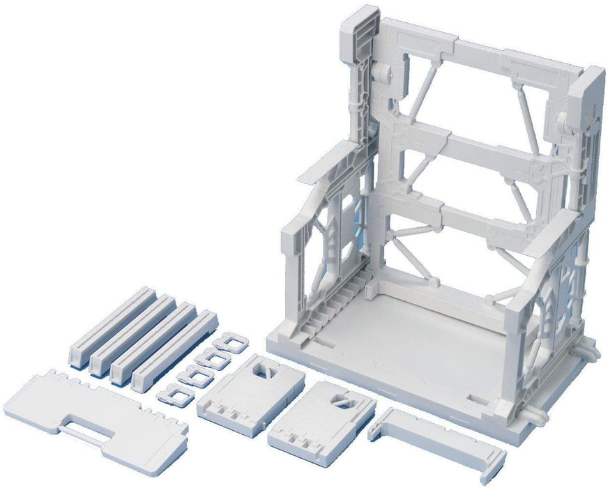 BANDAI Builders Parts Gundam System Base 001 Blanc 1/144 Kit d'échelle