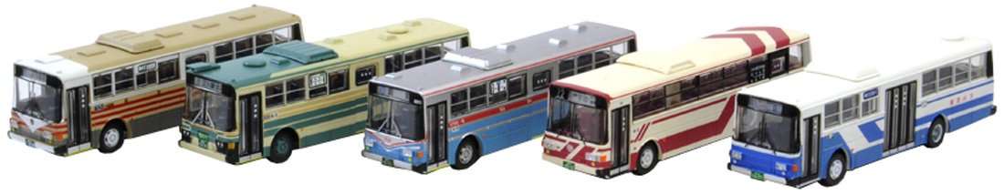 Collection de bus Tomytec - Ensemble de 5 voitures Fuji Heavy Industries 5E B