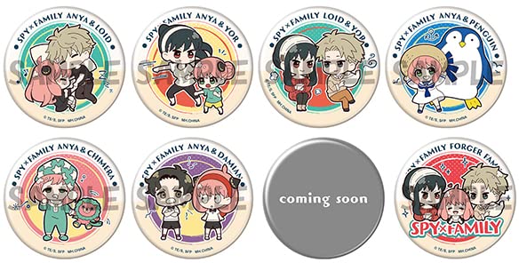 Can Badge Collection Spy X Family Buddy Collection 8 Piece Set