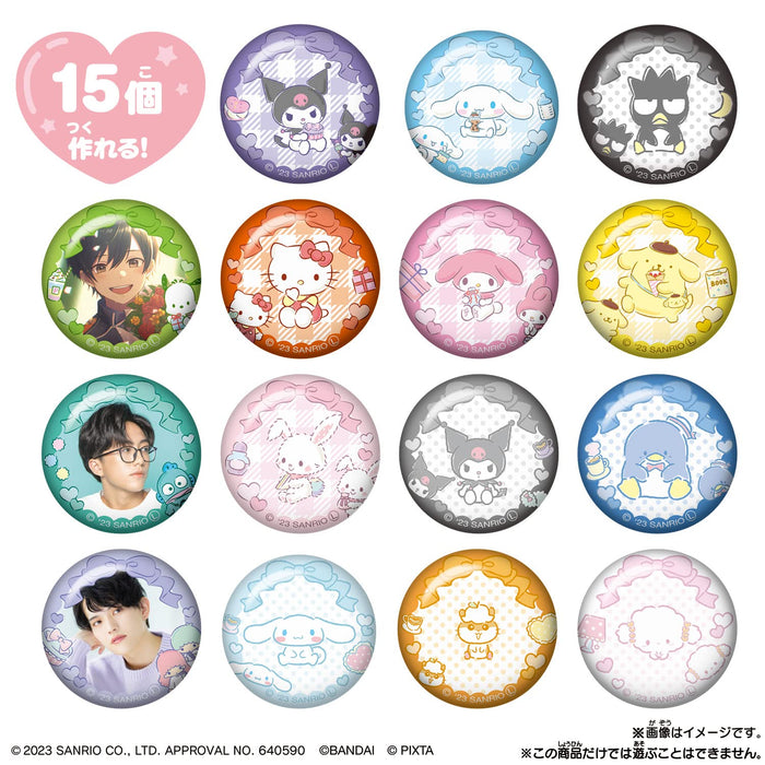 Bandai Sanrio Characters Oshikatsu Badge Set - Can Batch Good Collection