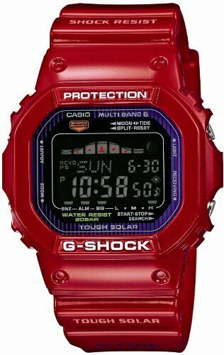 Casio G-shock G-lide Gwx-5600c-4jf Tide Graph & Moon Data Men's Watch Red - Japan Figure