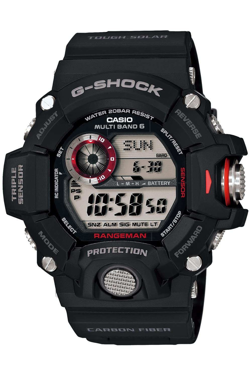 Casio G-Shock Rangeman GW-9400J-1JF Radio Solar Watch in Black- Japan Figure Store - #1 Bring To You The Best Japanese Goods