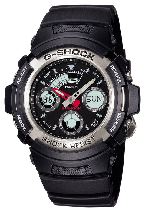 Casio G-Shock Men's AW-590-1AJF Black Watch - Authentic Domestic Product