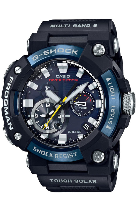 Casio G-Shock Herren-Armbanduhr Frogman Carbon Core mit Bluetooth-Radio, Solar, GWF-A1000C-1Ajf, Schwarz