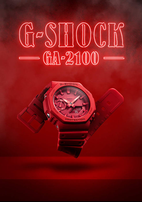 Casio G-Shock Men's Black Carbon Core Guard Watch GA-2100