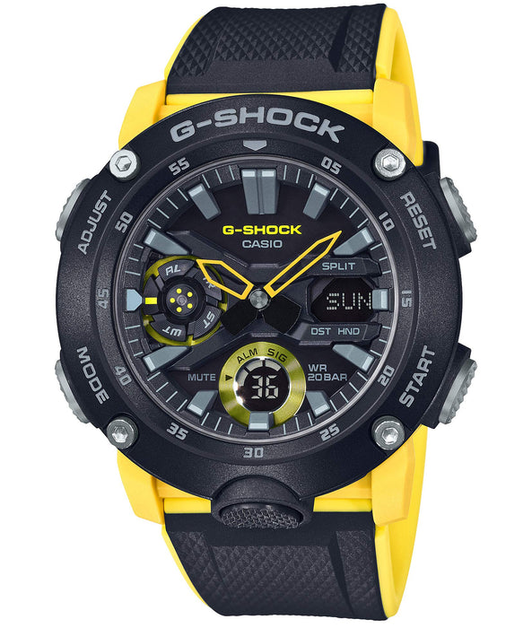 Casio G-Shock Men's Watch with Carbon Core Guard - GA-2000-1A9JF in Yellow