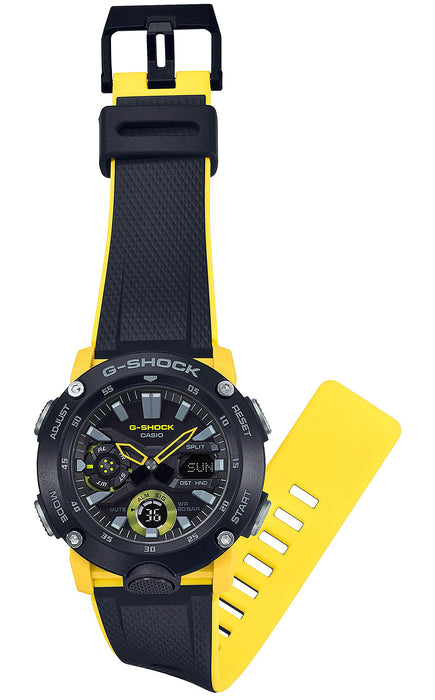 Montre Casio G-Shock pour homme avec Carbon Core Guard - GA-2000-1A9JF en jaune