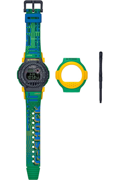 Casio G-Shock Men's Watch G-B001Rg-3Jr with Bluetooth Detachable Bezel Yellow x Green
