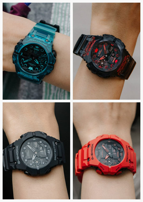 Casio G-Shock Men's Turquoise Blue Skeleton Watch with Bluetooth GA-B001G-2AJF - Domestic Genuine Product
