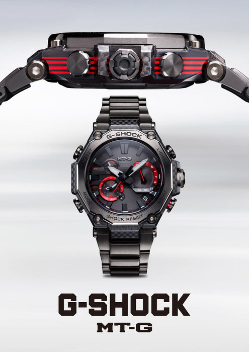 Casio G-Shock Men's Black Watch MTG-B2000YBD-1AJF with Bluetooth Radio Solar & Dual Core Guard