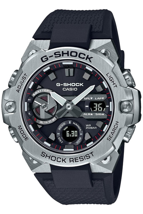G-Shock Men's Black G-Steel Watch GST-B400-1AJF Smartphone Link Carbon Core Guard