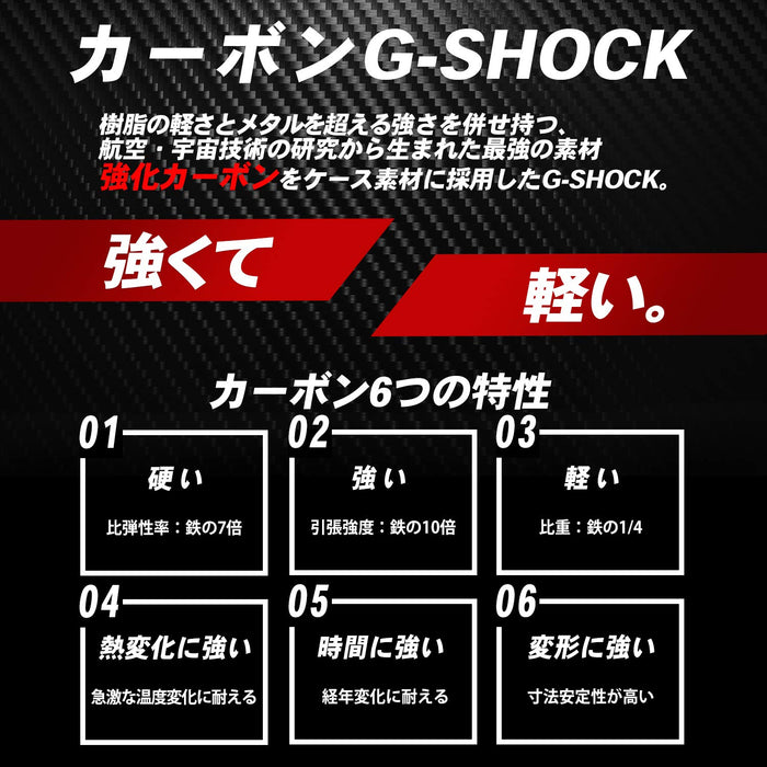 G-Shock Men's Black G-Steel Watch GST-B400-1AJF Smartphone Link Carbon Core Guard