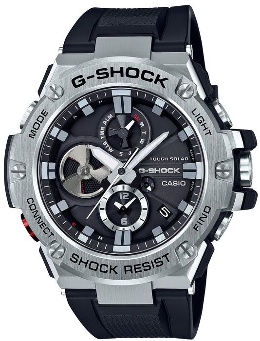 Casio G-Shock G-Steel Men's Black Smart Link Watch Gst-B100-1Ajf Domestic Genuine