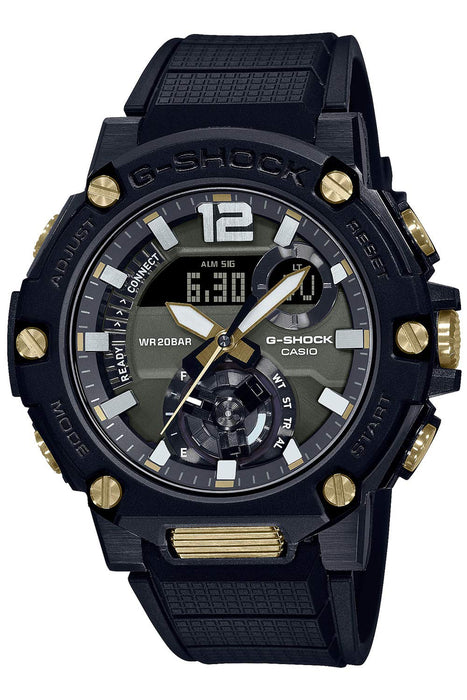 Casio G-Shock Men's Black G-Steel Solar Link Watch Gst-B300B-1Ajf - Genuine Product