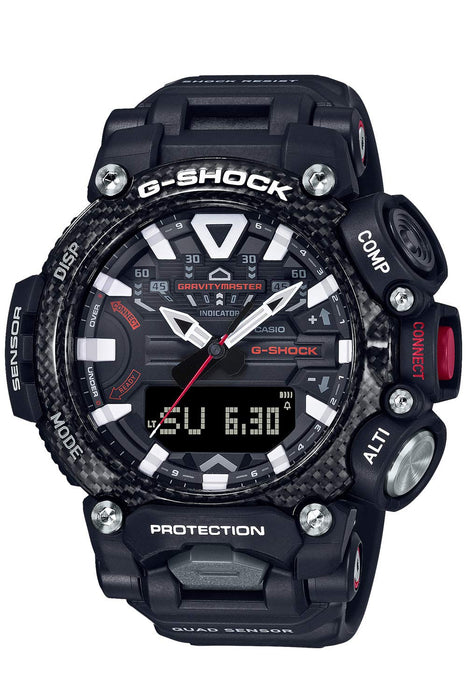 Casio G-Shock Men's Black Gravitymaster Watch Bluetooth Carbon Core Guard GR-B200-1AJF