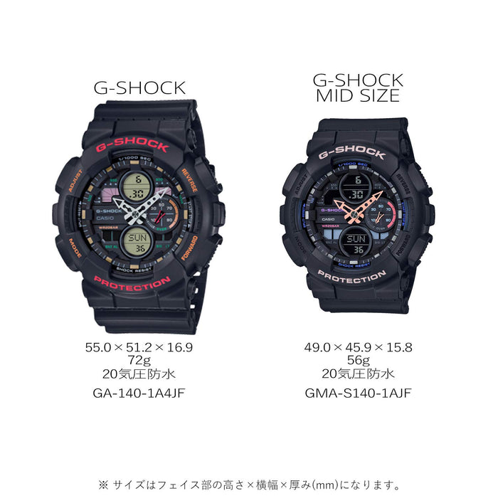 Casio G-Shock Mid Size Women's Watch Domestic Genuine Model Gma-S140Nc-7Ajf