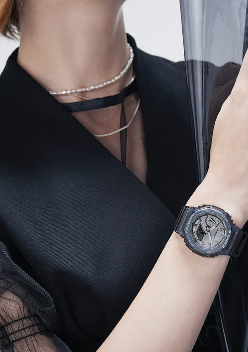 Casio G-Shock Women's Mid Size Gma-S2100Sk-1Ajf Black Skeleton Genuine Domestic Watch
