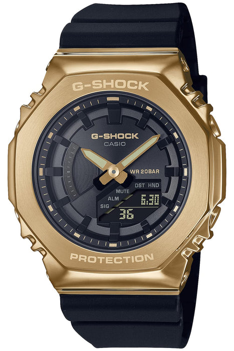 Casio G-Shock Women's Black Mid-Size Model GM-S2100GB-1AJF Metal Covered Genuine Domestic Product