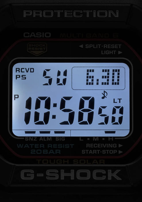 Casio G-Shock Men's Black Watch GW-M5610U-1JF Radio Solar Super Illuminator LED Light