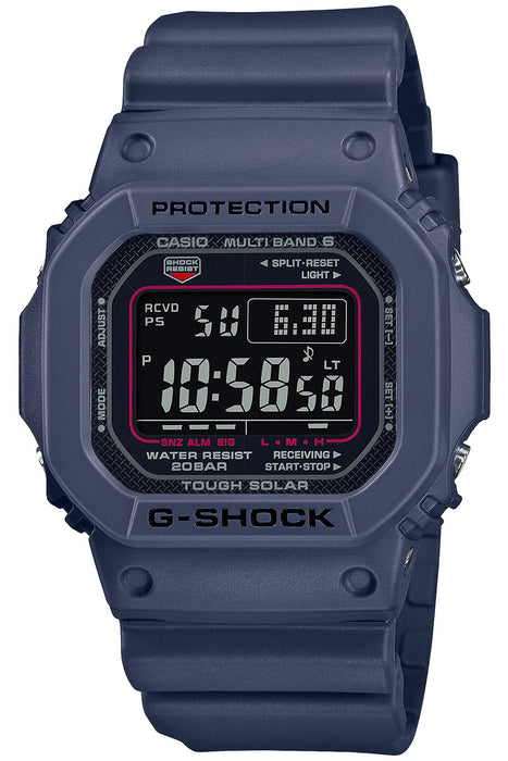 Casio G-Shock Men's Blue Radio Solar Watch with Super Illuminator GW-M5610U-2JF