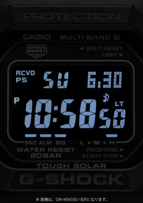 Casio G-Shock Men's Blue Radio Solar Watch with Super Illuminator GW-M5610U-2JF