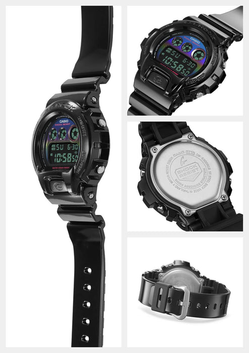 Casio G-Shock Virtual Rainbow DW-6900RGB-1JF Men's Black Watch - Authentic Domestic Series