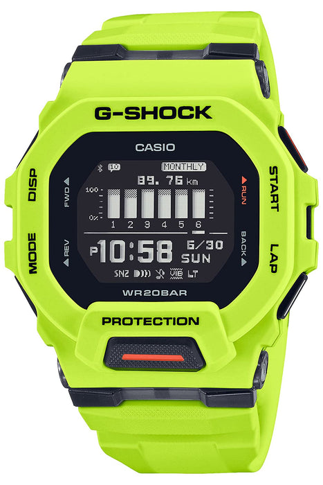 Casio G-Shock GBD-200-9JF Men's Durable Watch in Vibrant Yellow