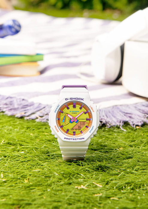 Casio G-Shock Mid-Size Women's White Watch Model Gma-S2100Bs-7Ajf Domestic Genuine