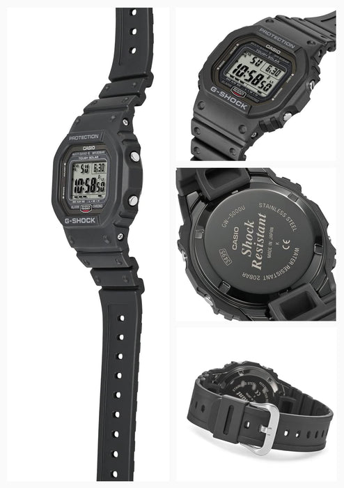 Casio G-Shock GW-5000U-1JF Men's Black Watch - Durable and Stylish