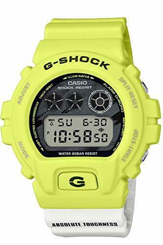 Casio G-shock Dw-6900tga-9jf Men's Watch Lightning Yellow In Box