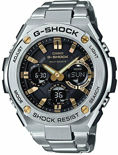 Casio G-shock G-steel Gst-w110d-1a9jf Solar Radio Men's Watch In Box