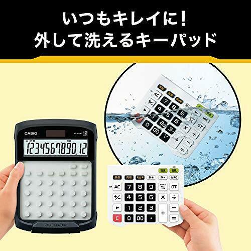 Casio Waterproof And Dustproof Calculator Wm-320mt-n Mini Just Type 12 Digits
