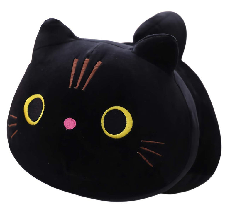 Cat Town Cute Dakimakura Fluffy Mochi Plush Cat Cushion Black Cat Plush Toys
