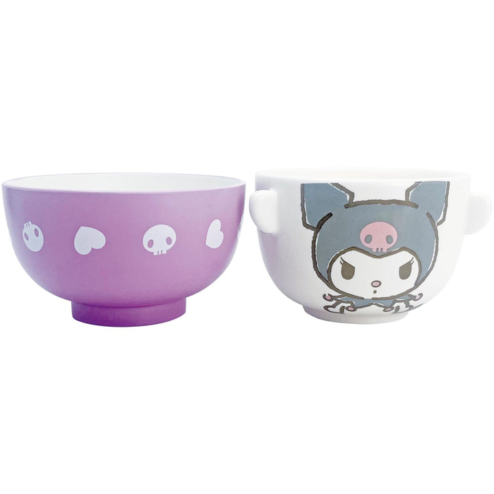 Sun Art Japan Character Soup Bowl Tea Bowl Set Mini Size Kuromi
