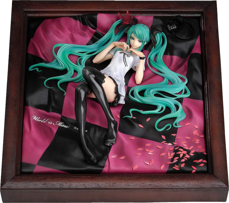 Good Smile Company Supercell Feat Miku Hatsune World Is Mine, brauner Rahmen, japanisches Modellspielzeug